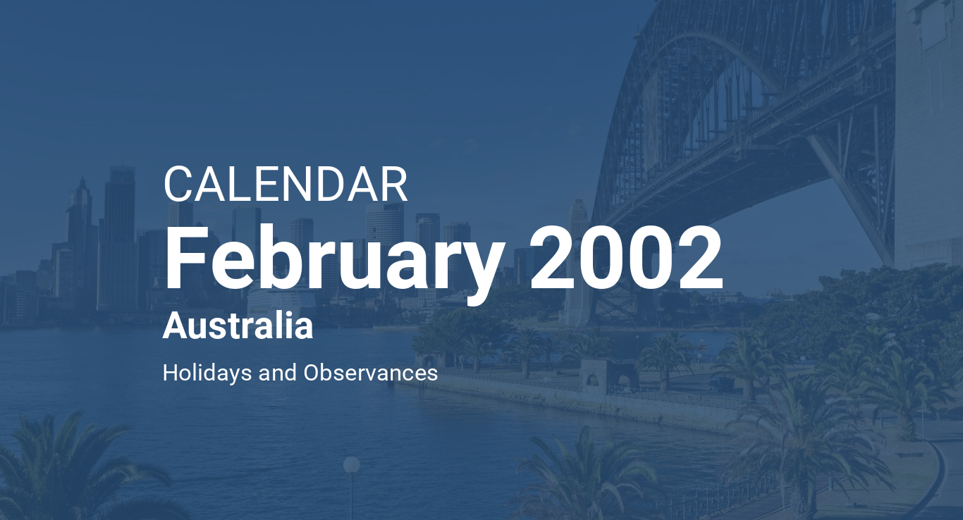 February 2002 Calendar Australia